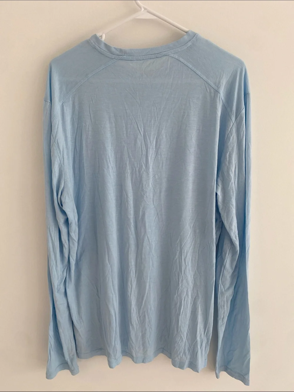Free Fly Bamboo Shade Crew L/S T-Shirt Pale Blue size 3XL